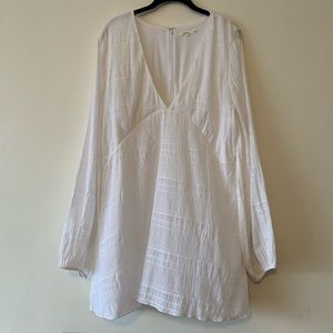 Tularosa Long Sleeve Flare Dress With Puff Sleeve